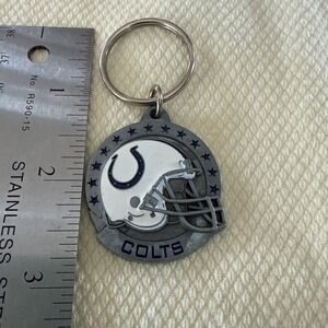 NFL Colts Helmet Metal Keychain. 4233. Official.